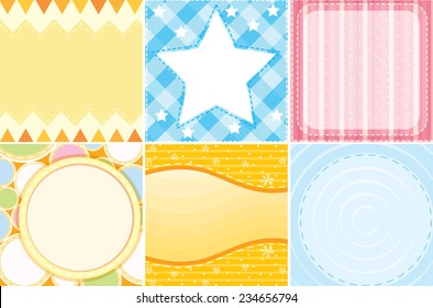 Illustration of different kid templates