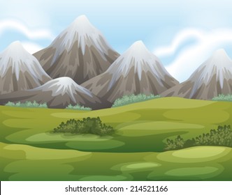 Illustration of the different landforms