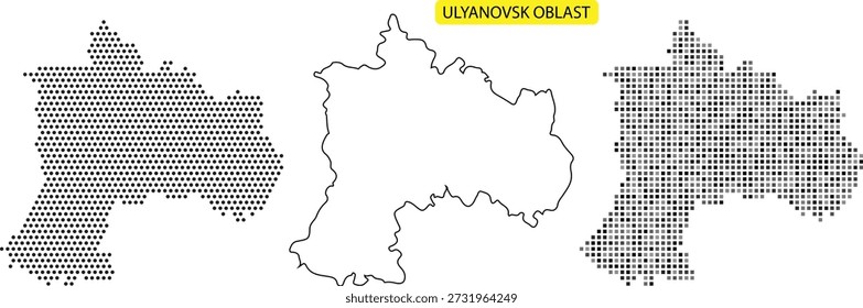 Illustration of different map styles and designs for geographic representation