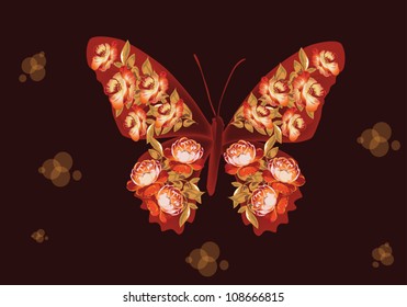 illustration with different monkey silhouettes isolated on white background