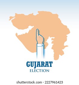 ilustración de diferentes personas mostrando el dedo de voto para las elecciones a la Asamblea Legislativa de Gujarat