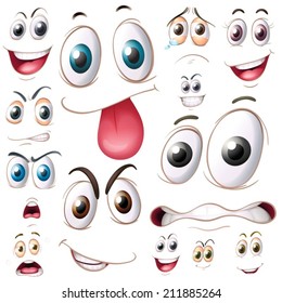 Illustration of different set of eyes