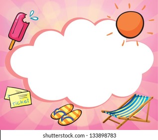 Illustration of the different symbols for summer