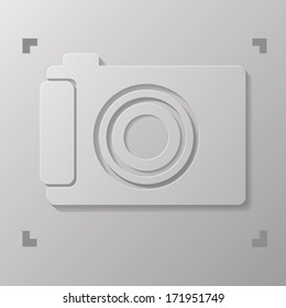  illustration with digital camera for your design