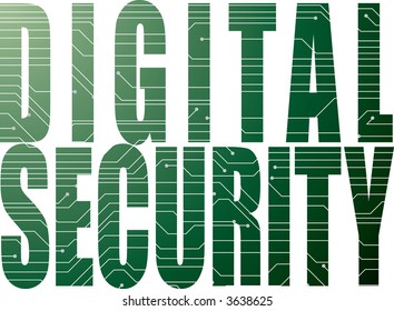Illustration of a digital circuit board that is ideal as a background