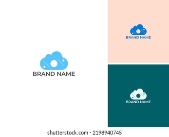 ILLUSTRATION DIGITAL CLOUD LOGO ICON DESIGN VECTOR FOR YOUR TECH