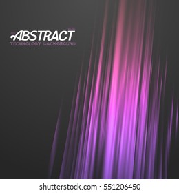 Illustration of Digital Glith Futuristic Effect. Abstract Vector Glowing Neon Party Background. Motion Energy Magic Light