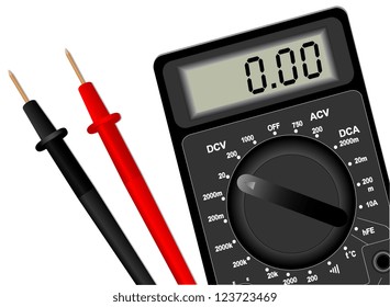 illustration of the digital multimeter on a white background