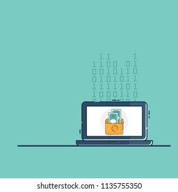 illustration of digital wallet vector flat design