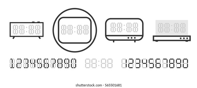 Illustration digital watch