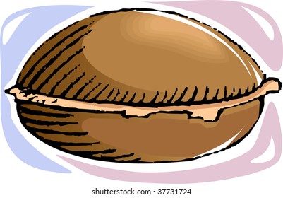 Illustration of dinner food of bread	