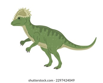 Illustration of the dinosaur Pachycephalosaurus.