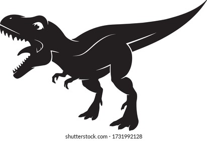 Illustration of a dinosaur (tyrannosaurus) in full growth.