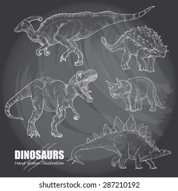 ilustración de dinosaurios