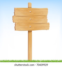 Illustration von Richtungsschild auf weißem Hintergrund