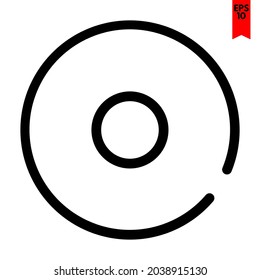 ilustración del icono de diseño de disco