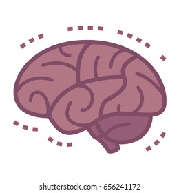 Illustration of diseases of the brain