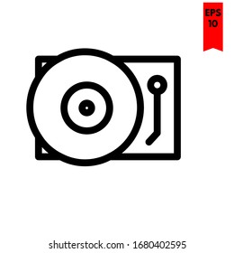 Illustration von Scheibenflachsymbol