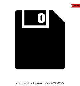 illustration of disk glyph icon