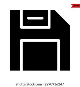 illustration of disk glyph icon