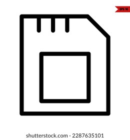 illustration of disk line icon