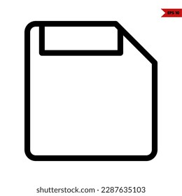 illustration of disk line icon