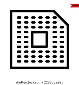 illustration of disk line icon