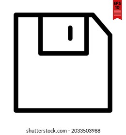 illustration of diskette design icon