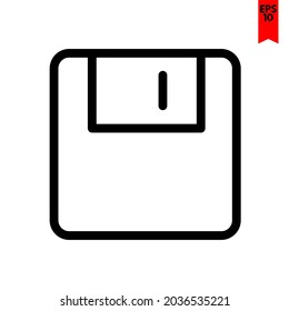 illustration of diskette design icon