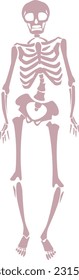 Illustration of a distorted skeleton