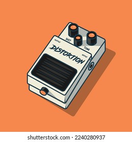 The Illustration of Distortion of Pedal Effect