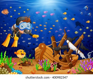 16,502 Cartoon diver Images, Stock Photos & Vectors | Shutterstock