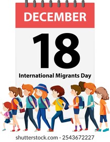 Illustration of diverse people walking in unity