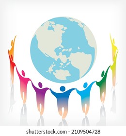 Es una ilustración de la diversidad de la tierra