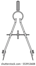 Illustration of the divider compass icon