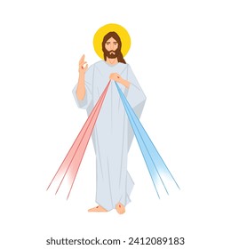 Illustration of the Divine Mercy of Jesus