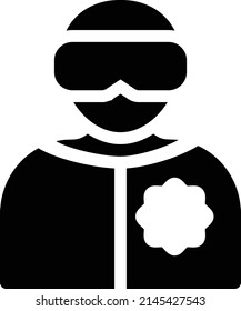 illustration of diving and photography, icon template for underwater photography.