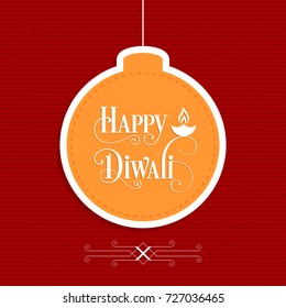 illustration of Diwali for the celebration of Hindu community festival.
