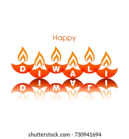 illustration of Diwali for the celebration of Hindu community festival.