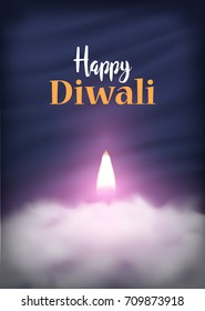illustration of Diwali holiday for the celebration of Hindu community festival.