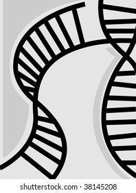 Illustration of DNA model