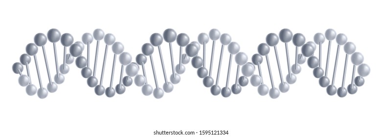 Illustration of DNA molecules structure. Molecular genetics.