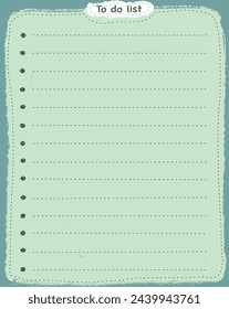 Illustration to do list template planning planner design element