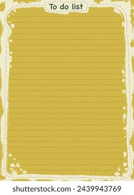 Illustration to do list template planning planner design element
