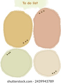 Ilustración para hacer la lista de elementos de diseño de planificador de plantilla