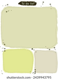 Illustration to do list template planning planner design element
