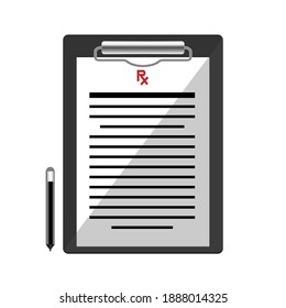 Illustration of a doctor with a medical clipboard and chart