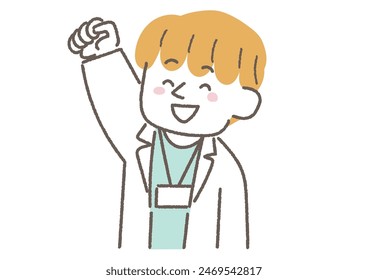 Illustration of a doctor saying FIGHT