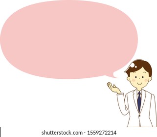 Illustration of a doctor with thought bubble