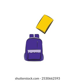 illustration of documents and bags